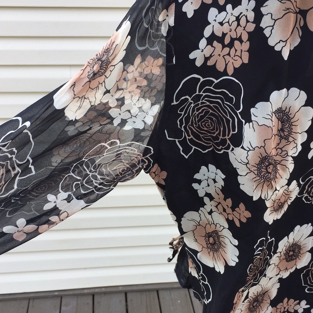 Worthington silk blouse with wrap front - Picture 5 of 12